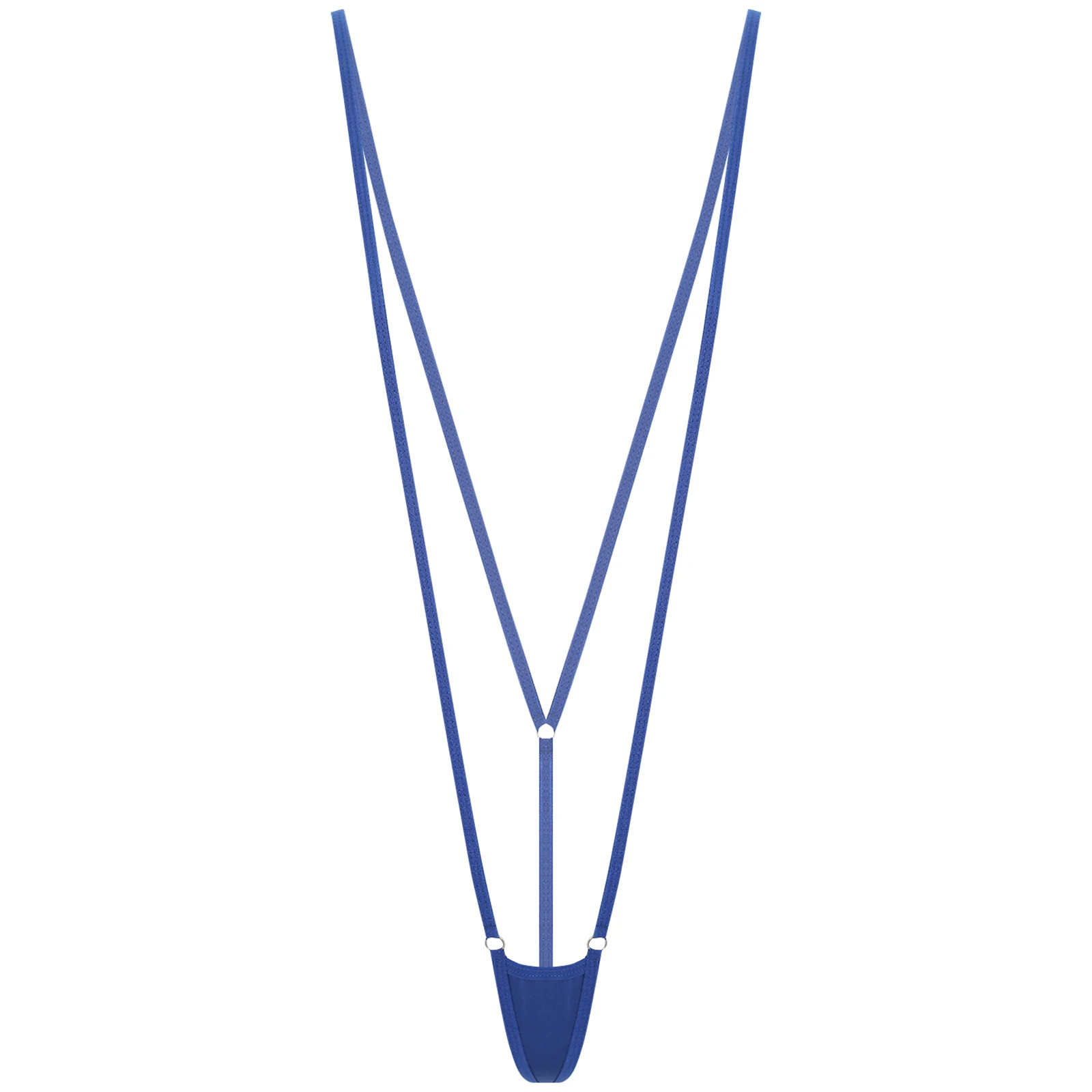 Womens Sexy Micro Monokini Bathing Suit Mini Swimsuit Spaghetti Straps Mini T-back Thongs Swimwear One-piece Swimming Suit