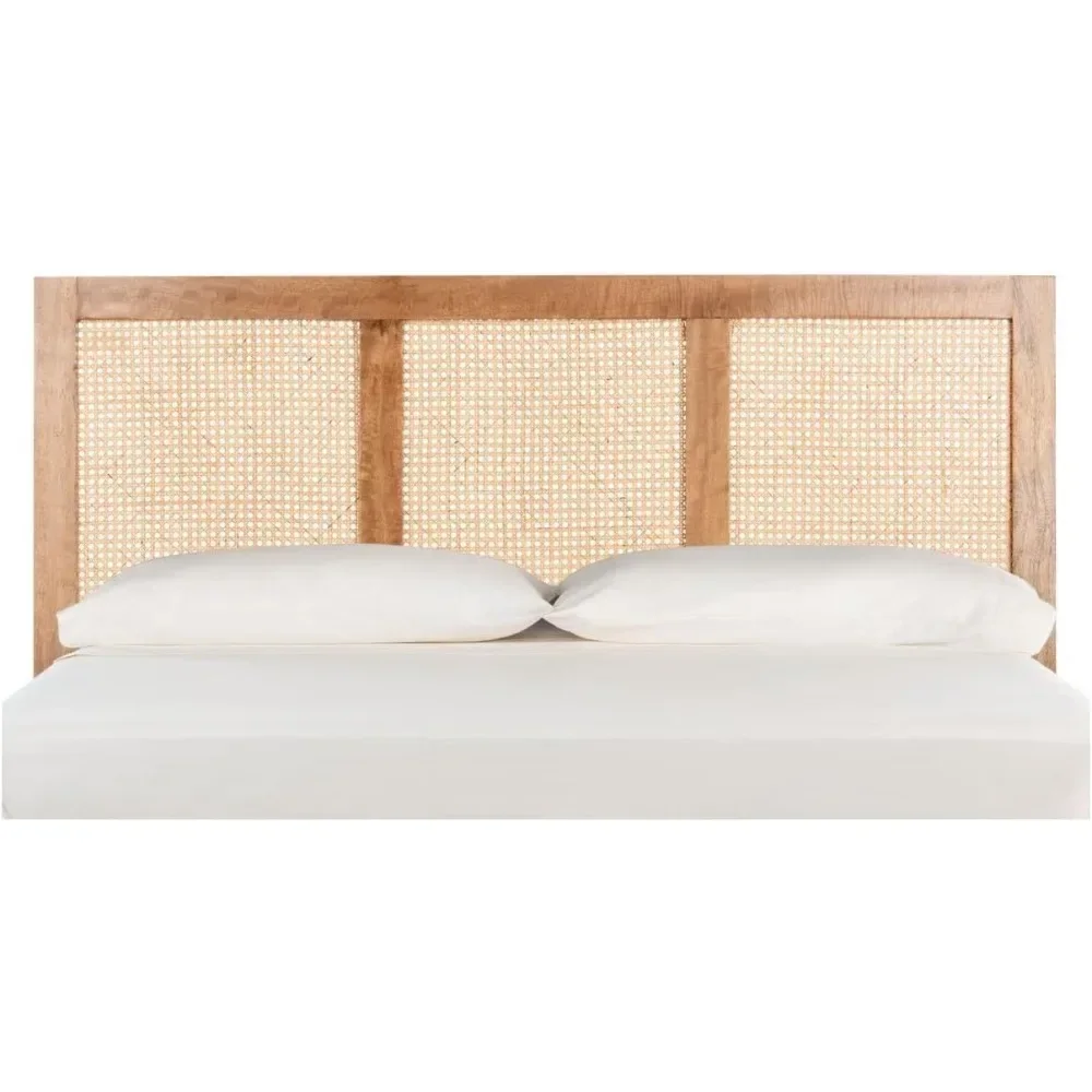 Home Collection Vienna Natural Cane Twin Headboard Platform