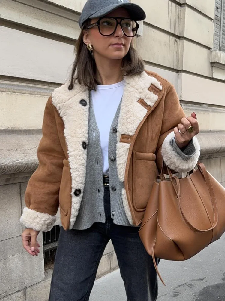 

HH Women Autumn Casual Reversible Coat Solid Stand Collar Pocket Single-Breasted Women Fashion Long Sleeves Loose Jackets Trendy