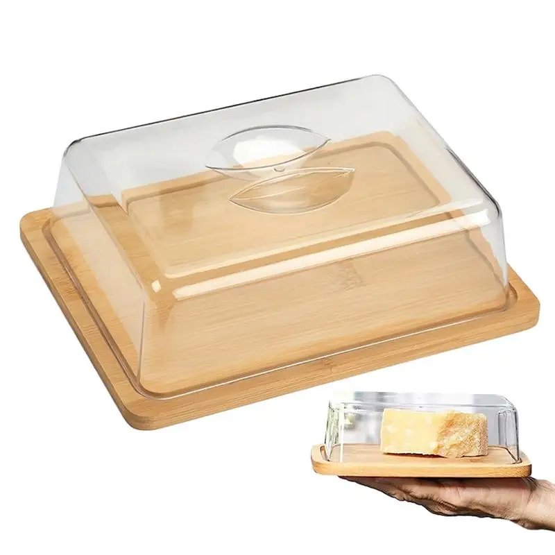 

Butter Dish With Clear Lid Multifunctional Covered Butter Dishes Refrigerator Butter Holder Clear Butter Tray Kitchen Accessory