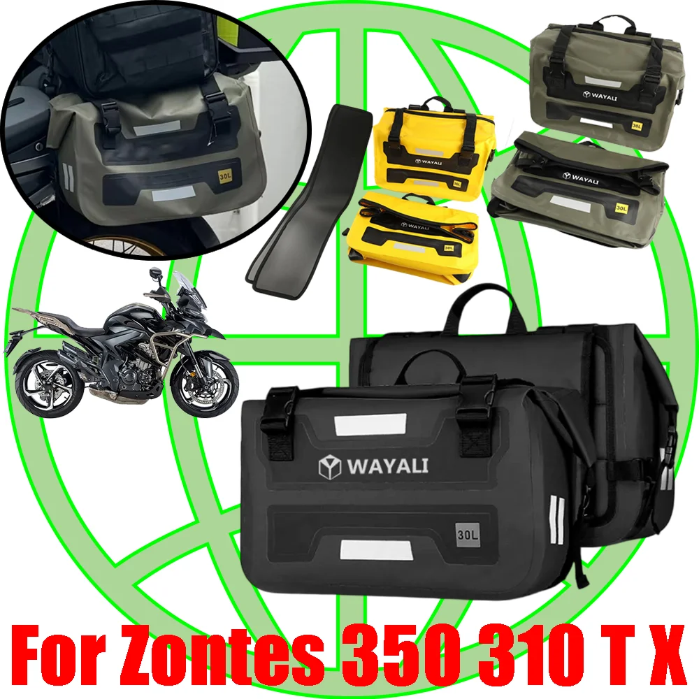 For ZONTES 350 T T1 T2 TX X 310 350X 350T T350 X350 T350X ZT350 Saddlebag Pannier Quick Release Luggage Storage Bag Waterproof