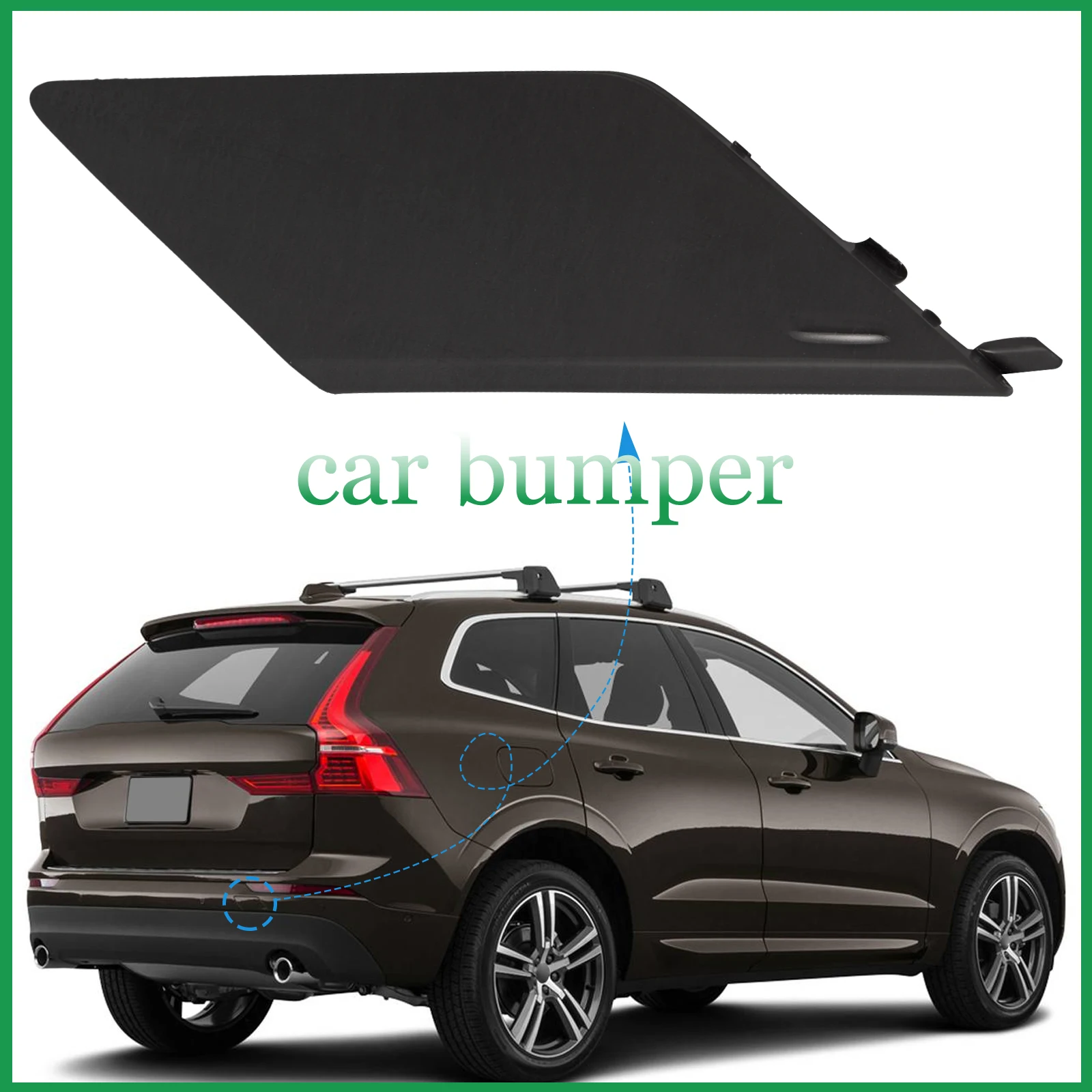 

Rear Bumper Tow Hook Cover Cap Towing Eye Lid Fit For VOLVO XC60 Accessories 2018 2019 2020 2021 31449210 398490342