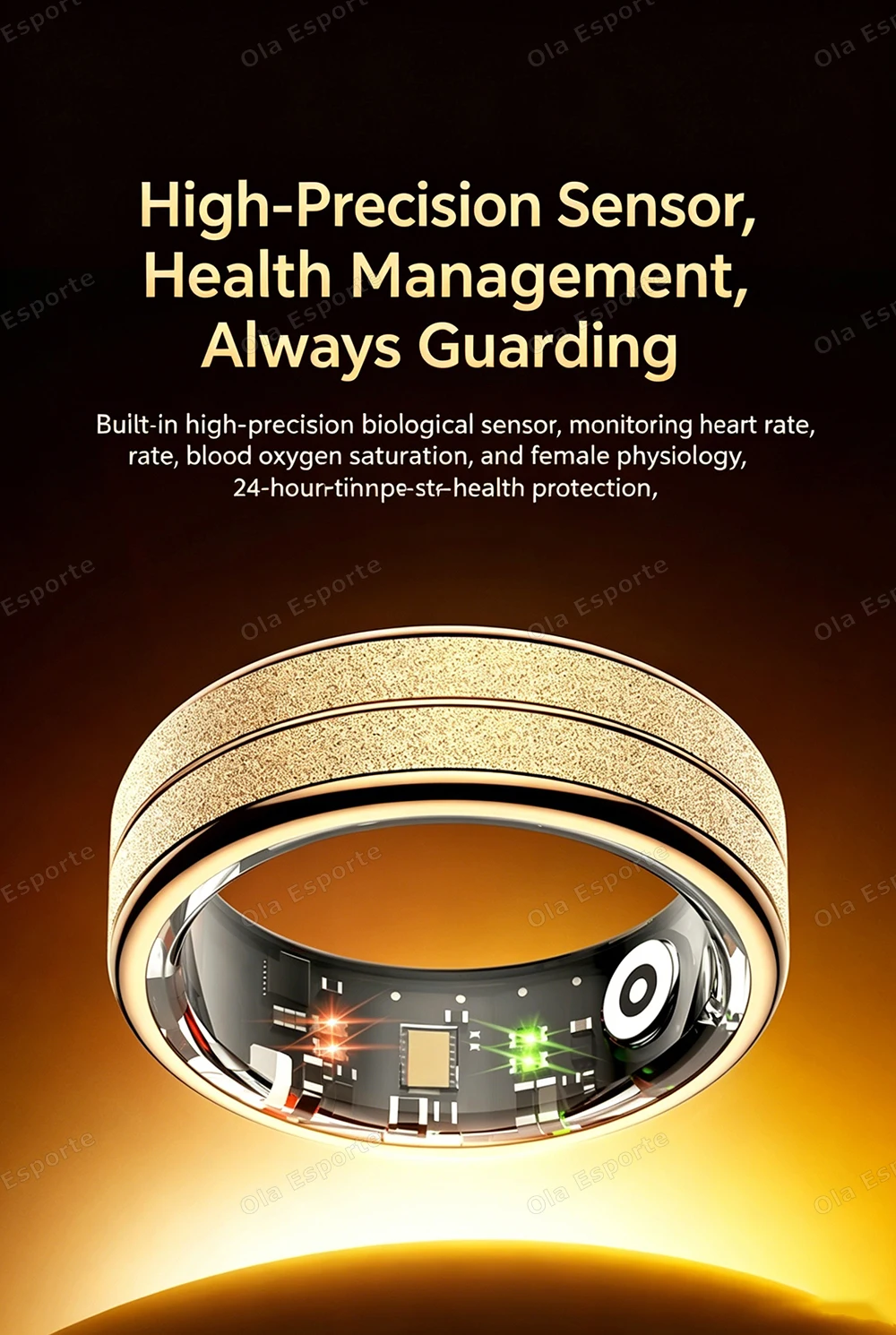 5ATM Waterproof Smart Ring for Health Monitoring description 6