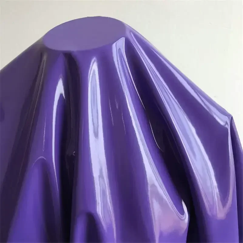 

Purple Shiny Glossy Soft Vinyl Patent Leather Fabric Elastic PVC Fabric Material for Dress Upholstery 145CM Wide Sold By Meter