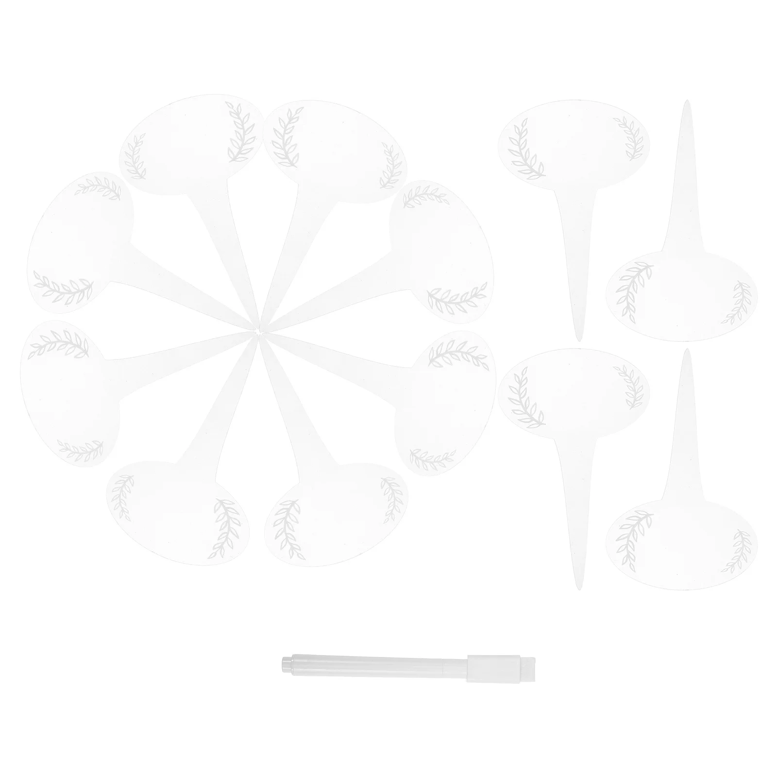 

12Pcs Acrylic Plant Markers Durable Weather Resistant Garden Labels DIY Design for Easy Identification Management Pots