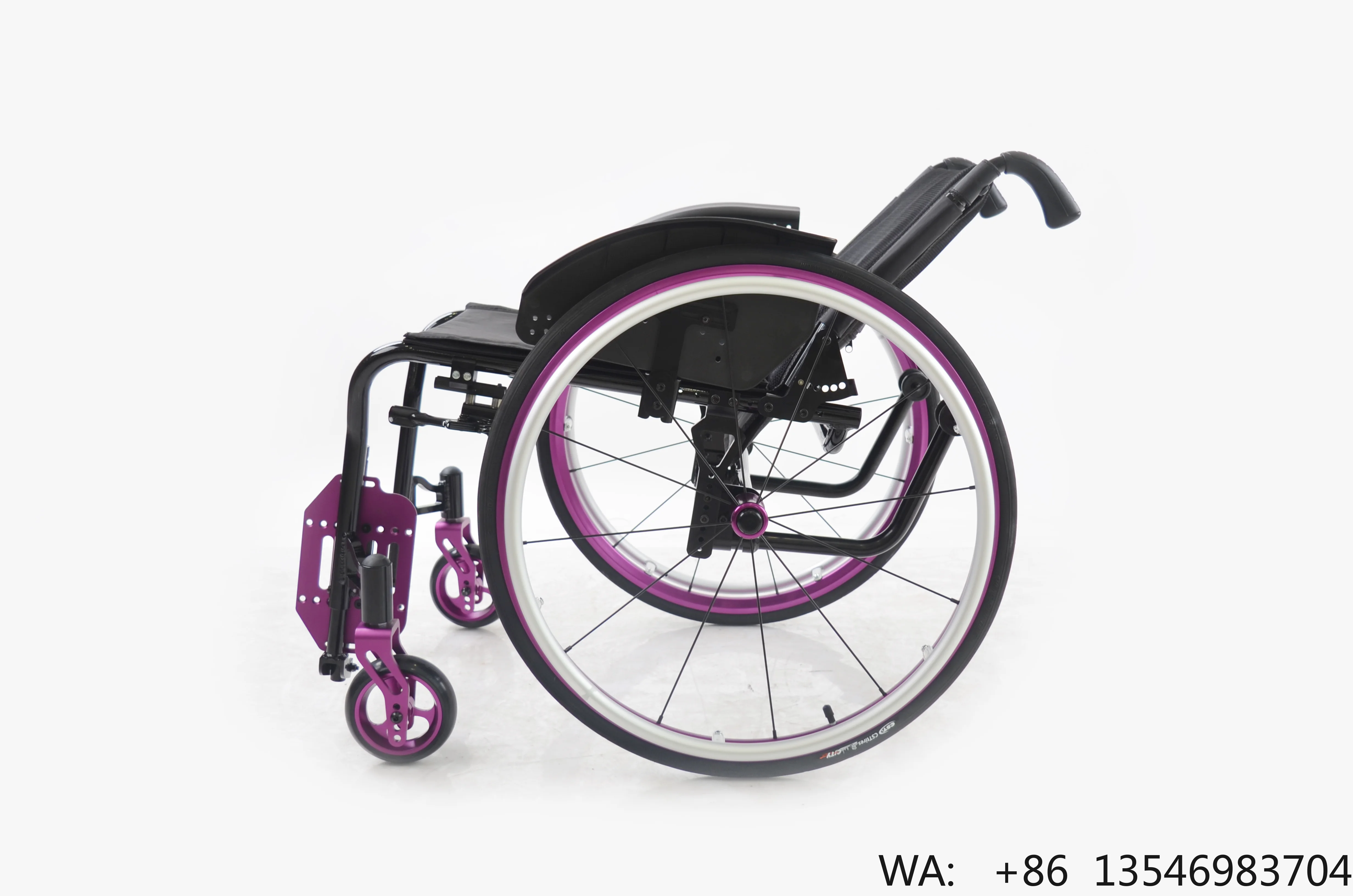 Foldable Manual Wheelchair with Adjustable Backrest
