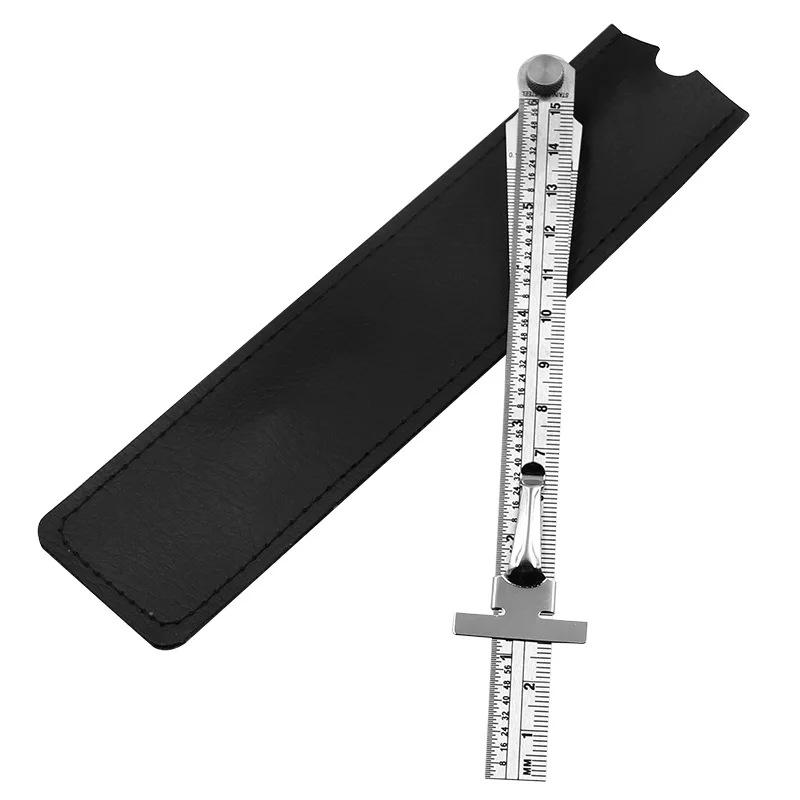 Stainless Steel Taper Welding Feeler Gauge Gage Depth Ruler Gap Hole Inspection For Measurement Tool