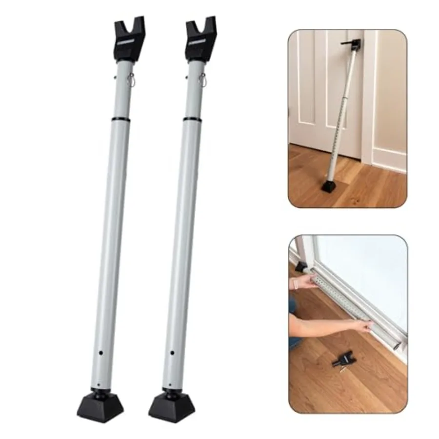 

Door Security Bar - Adjustable Door Security Bar for Travel, School, Dorm and Home - Door Jammer for Hinged Doors and Sliding D