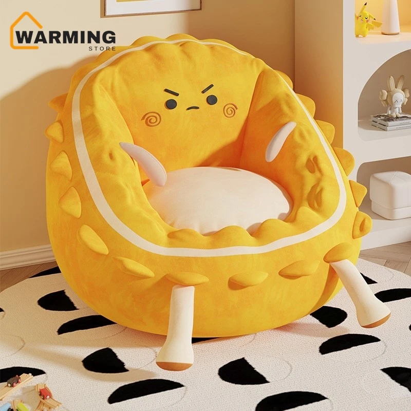 Warming Lazy Small Sofa Single Tatami Children's Cartoon Biscuit Bed Backrest Cushion Mini Dormitory Bedroom Bay Window Cushion