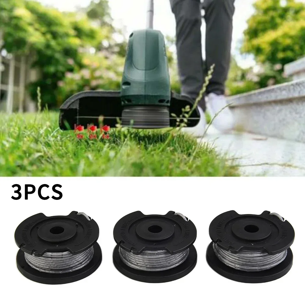 3x Trimmer Spool Line For Bosch Spool Coil Easygrasscut 18V For Easygrasscut 23 F016800569 Lawn Mower Supplies Garden Grass Cut