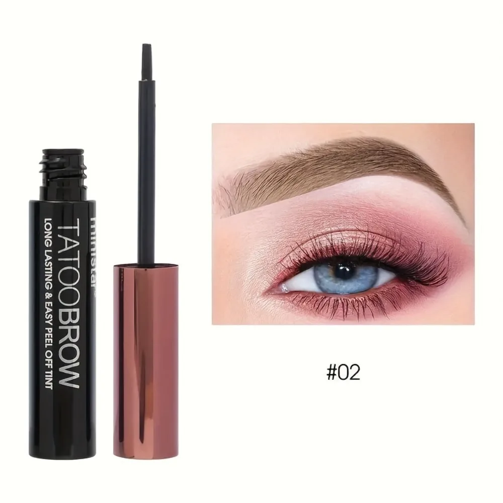 3 Color Peel Off Eyebrow Gel Waterproof Sweat Resistant Semi Permanent Brow Tint Peel Off Formula Easy To Apply