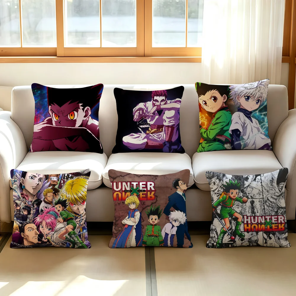 Comic Hunter X Hunter cushion cover Anti-dustmite Sofa Cushion Decorative Office Cover Lounge Area Indoor & Outdoor Use