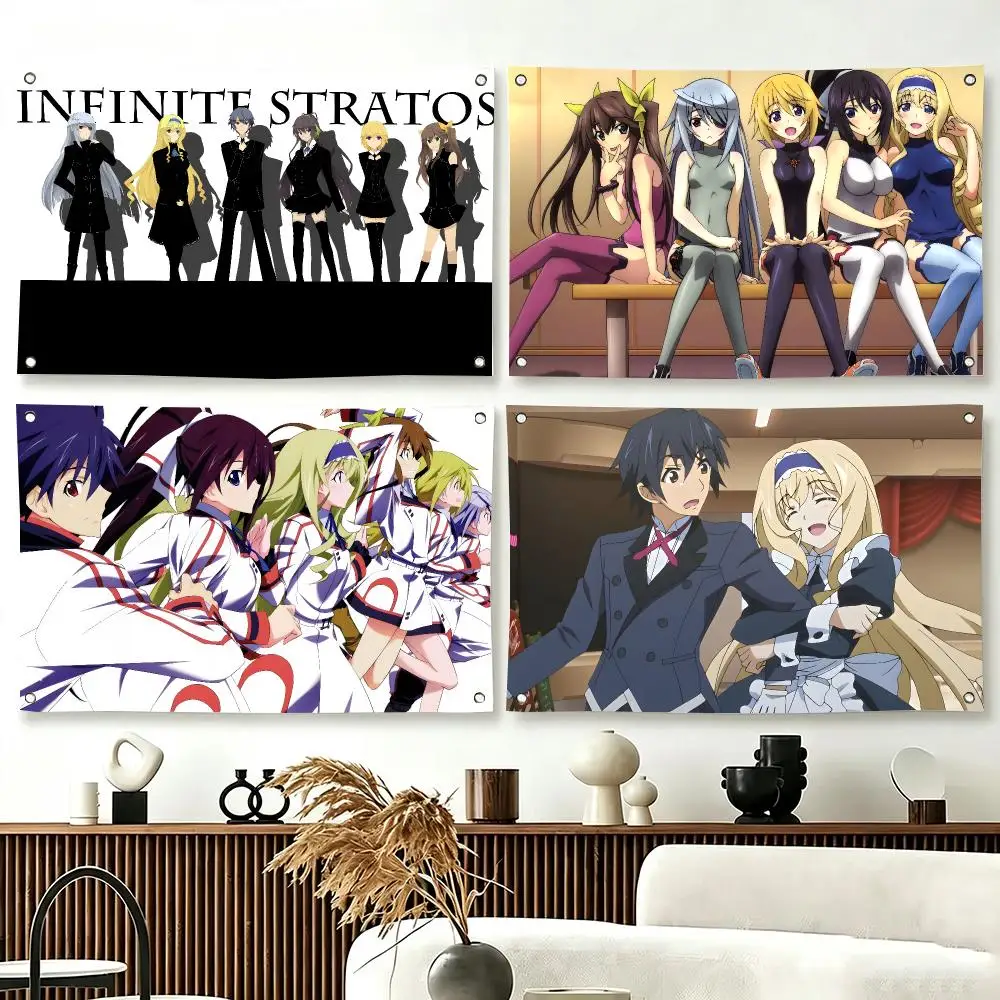 Mecha Action Anime I-IS Infinite Stratos Flags  For Living Room Home Dorm Decor Wall Outdoor Camping Party Banner Gifts