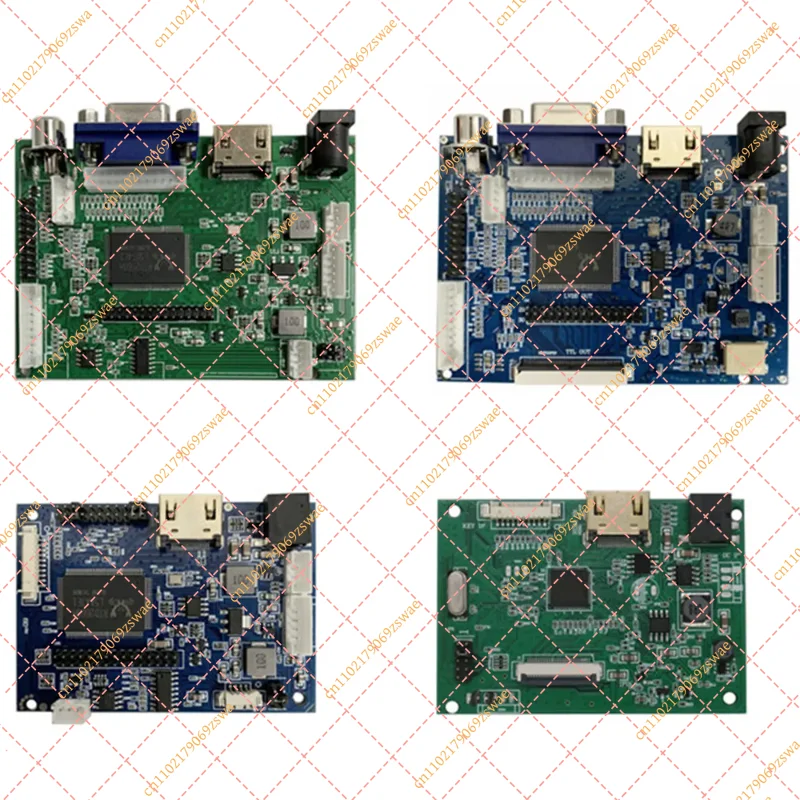 HDMI-compatible VGA AV LCD Driver Board, Universal TFT TN IPS Display with 30/40Pin LVDS EDP TTL