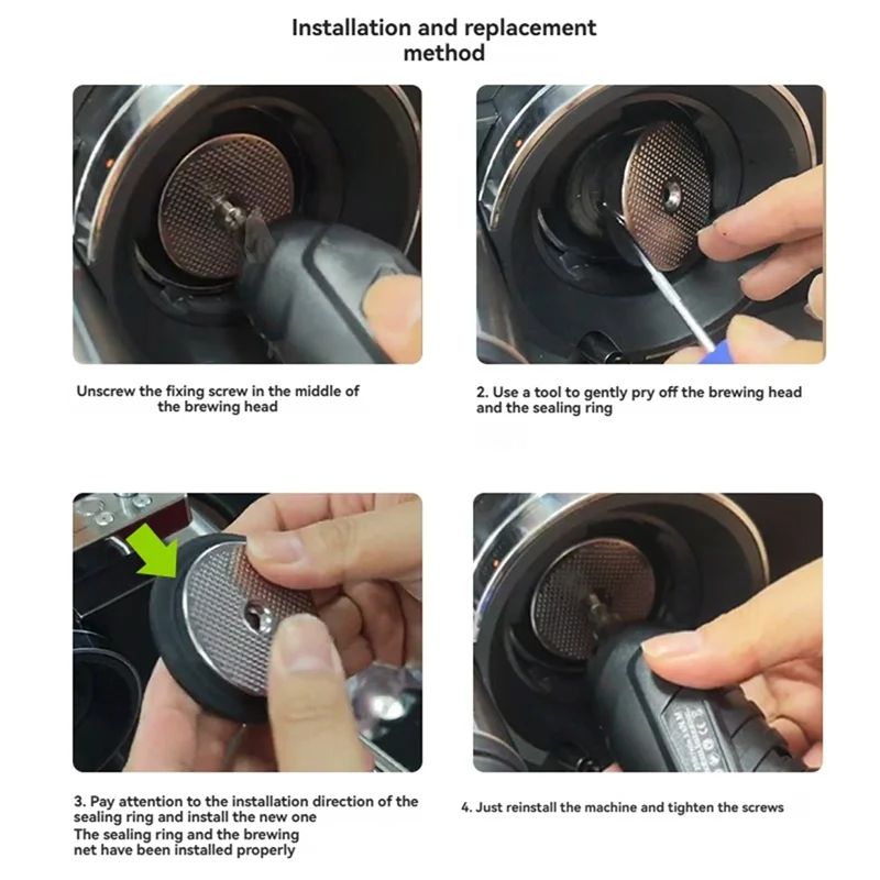 A02V-آلة القهوة تخمير مجموعة مرشح الرأس لختم السيليكون نينجا ES601 ES655 ES701