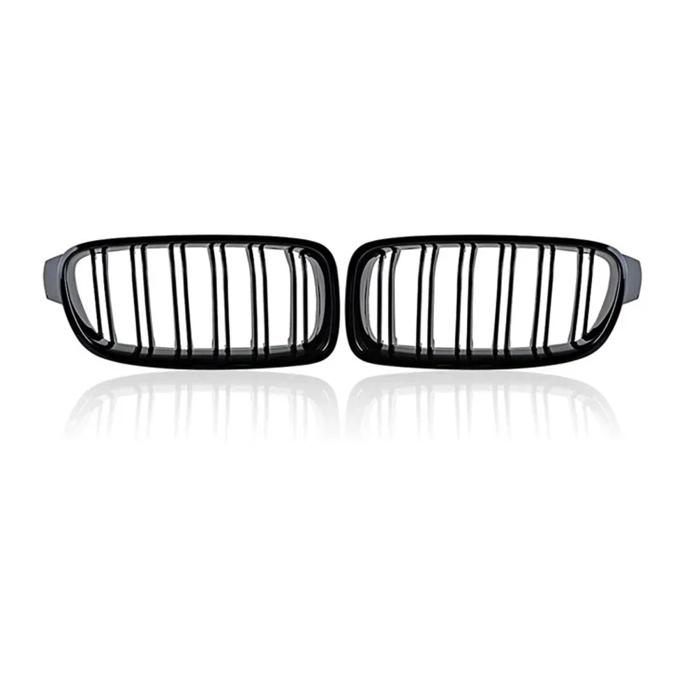 

Premium quality 3 series F30 F35 2012-2019 ABS glossy black double line kidney front grille dual slat front grille for BMW