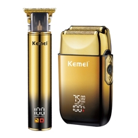 Kemei Combo Hair Trimmer Kit Electric Shaver For Men Beard Trimmer Facial Trimer Rechargeable Bald Head Haircut machine
