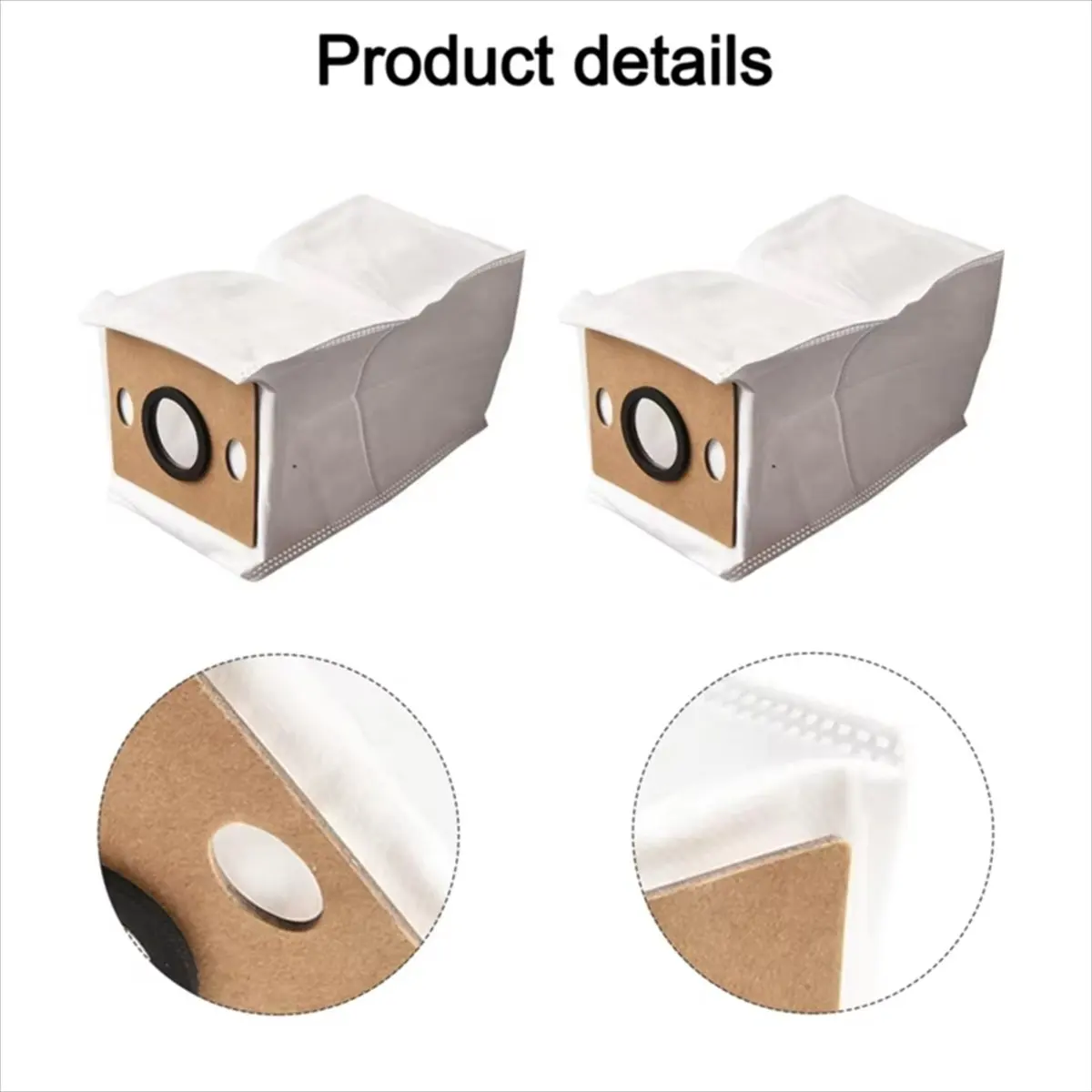 

N18R Dust Bags Replacement Parts for V9, V9 Pro, G9, G9 Pro, A12 Pro Self Emptying Robot Vacuum Cleaner Accessory 10PCS
