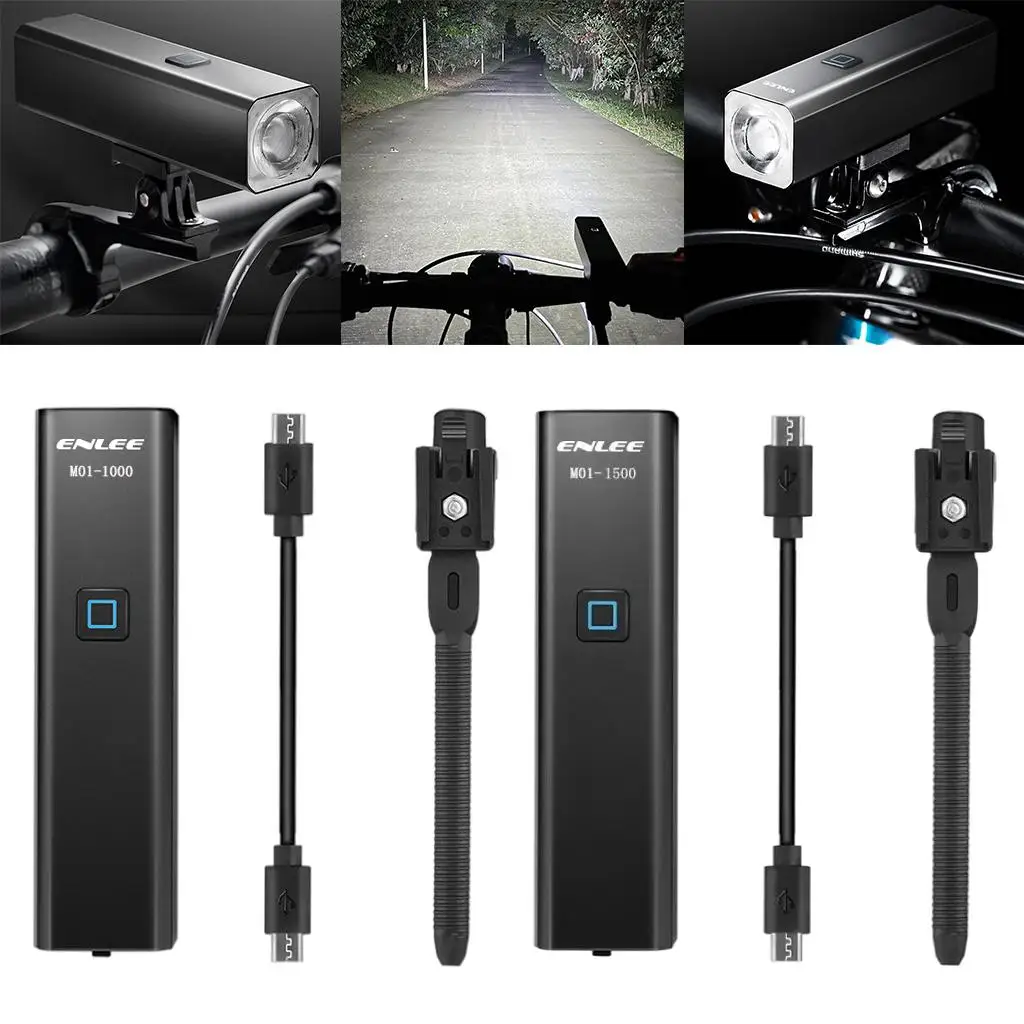 

1000/1500 Lumens Bike Light USB Rechargeable Powerful LED Bicycle Light Headlight MTB Flashlight Front Lamp as Mobile Power