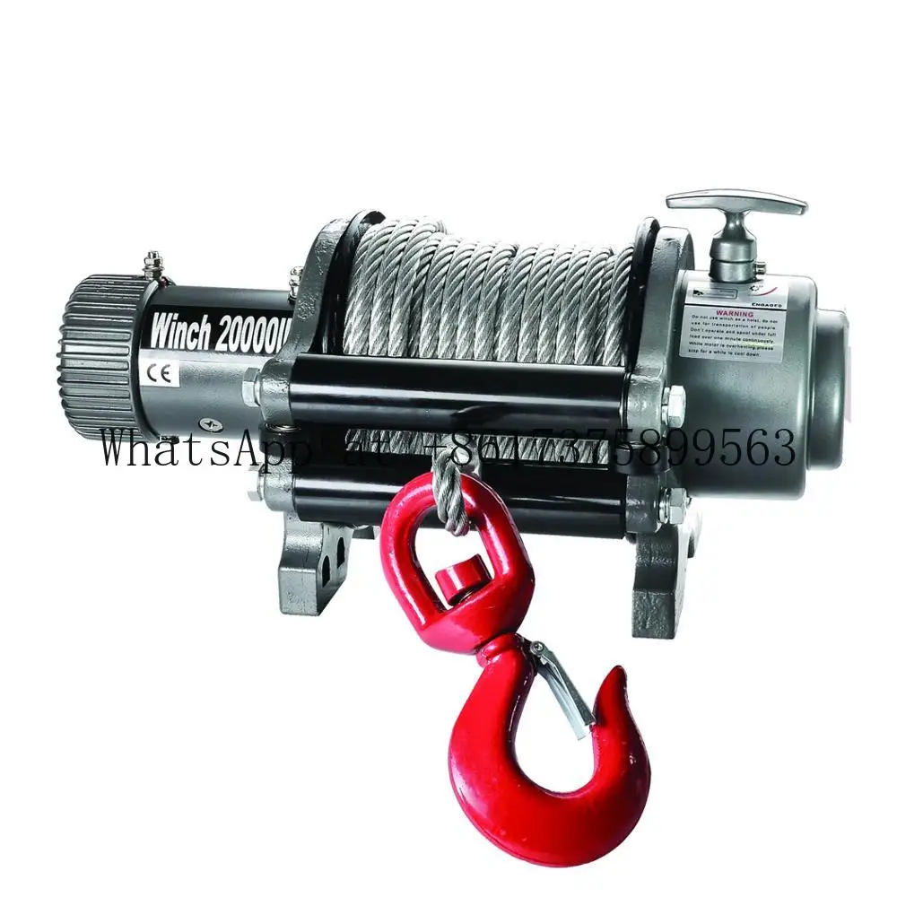 12V 24V   Winch 10 Ton for Car Use Heavy  Truck SUV Off Road Recovery