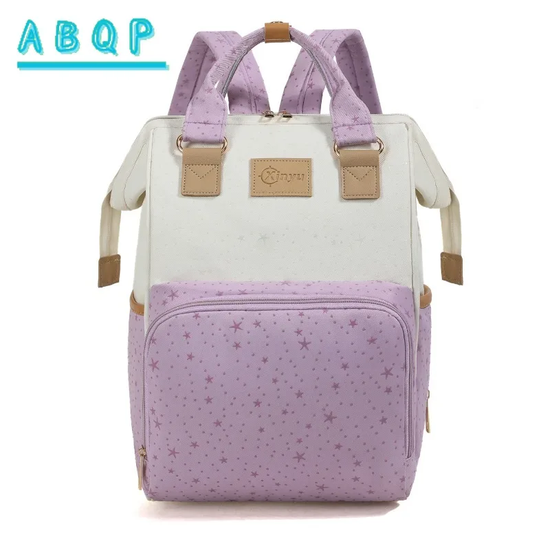 Diaper Bag Backpack Waterproof Fashion Baby Diaper Bag Backpack Large Capacity Multifunctional Lightweight Going Out Baby Bag