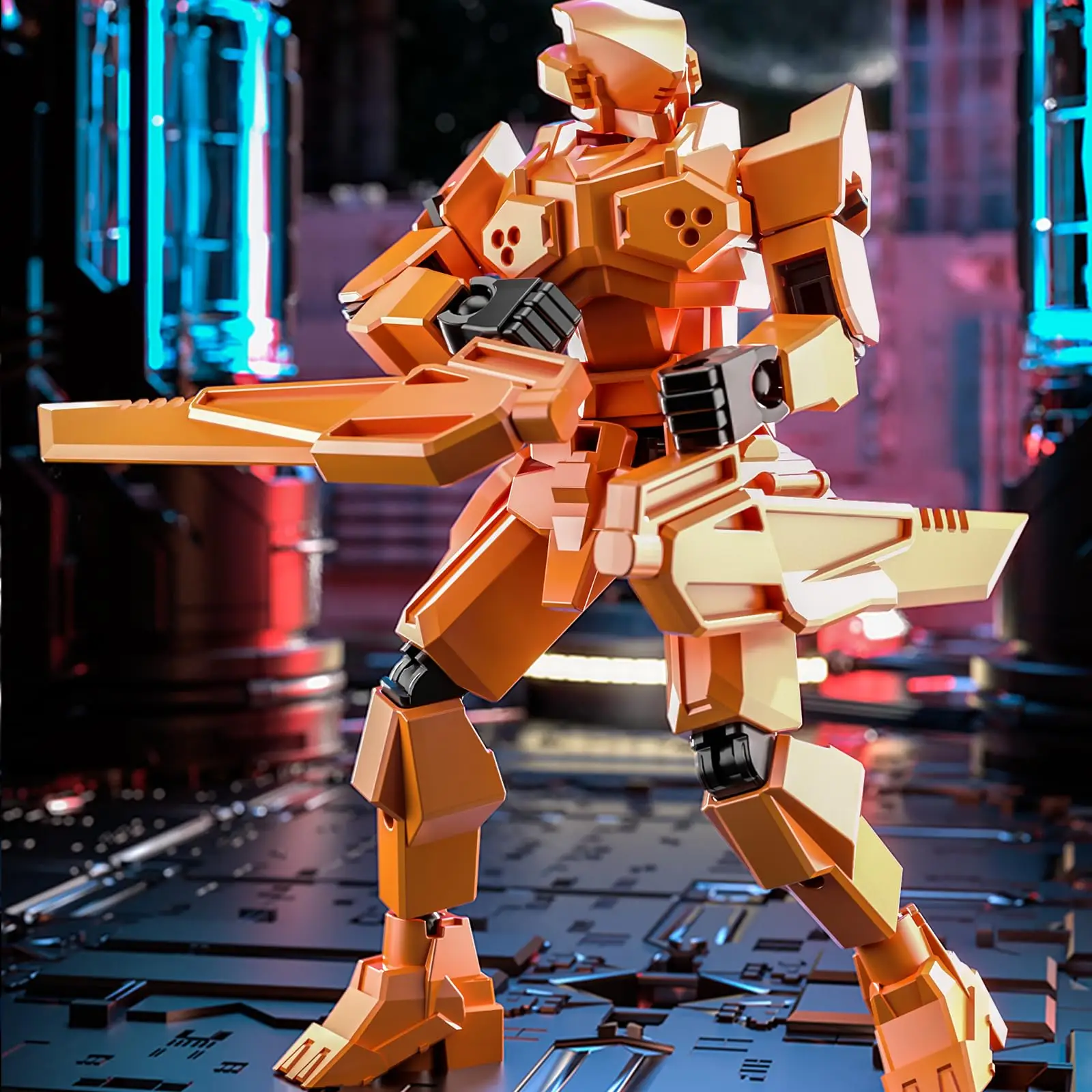 T13 Action Figure, Assembly Completed Shield Warrior Titan 13 Action Figures, Multi-Jointed Movable Action Figure, Lucky 13 Robo