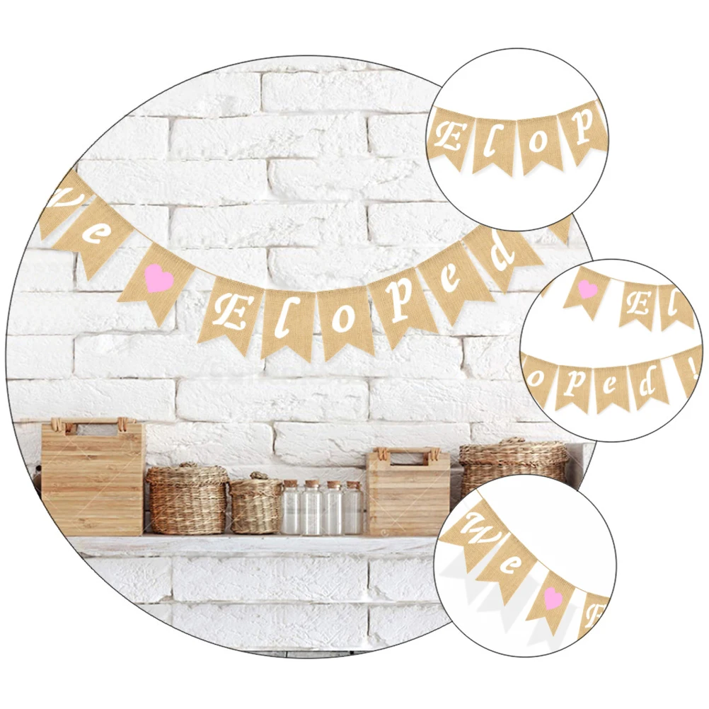 

Wedding Swallowtail Banner Decorations Birthday Celebration Vintage Fish Tail Flags Hanging Banners Home Kitchen Fireplace