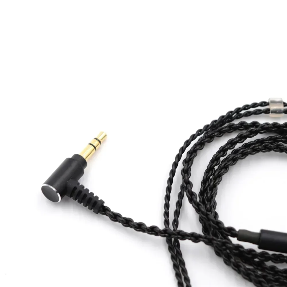 BQEYZ C1 headphone cable DIY upgrade cable 3.5mm Glod plug detachable wire for hybrid IEM KZ TRN display 0.78mm 2-pin connector