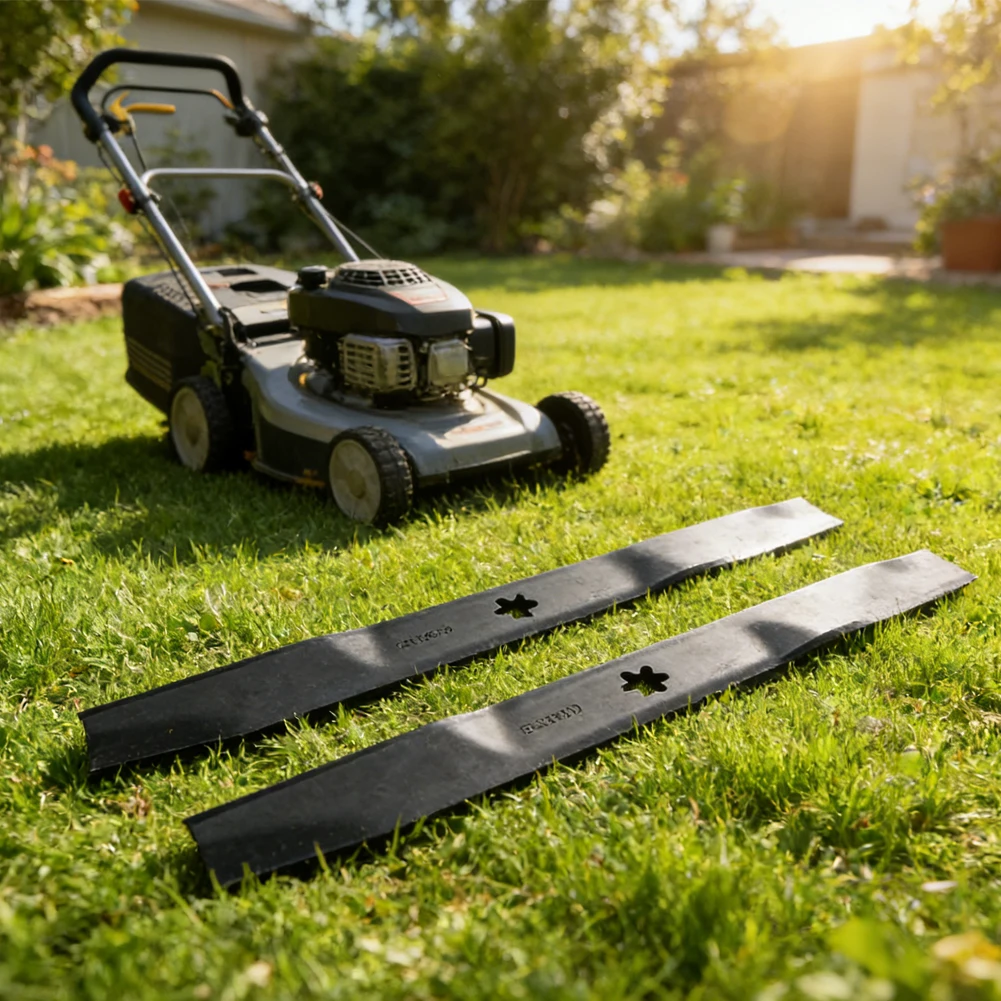 Lawn Tractor Blade Replacement 532134149 Compatible with Riding Mowers Using Standard Center Hole Configuration