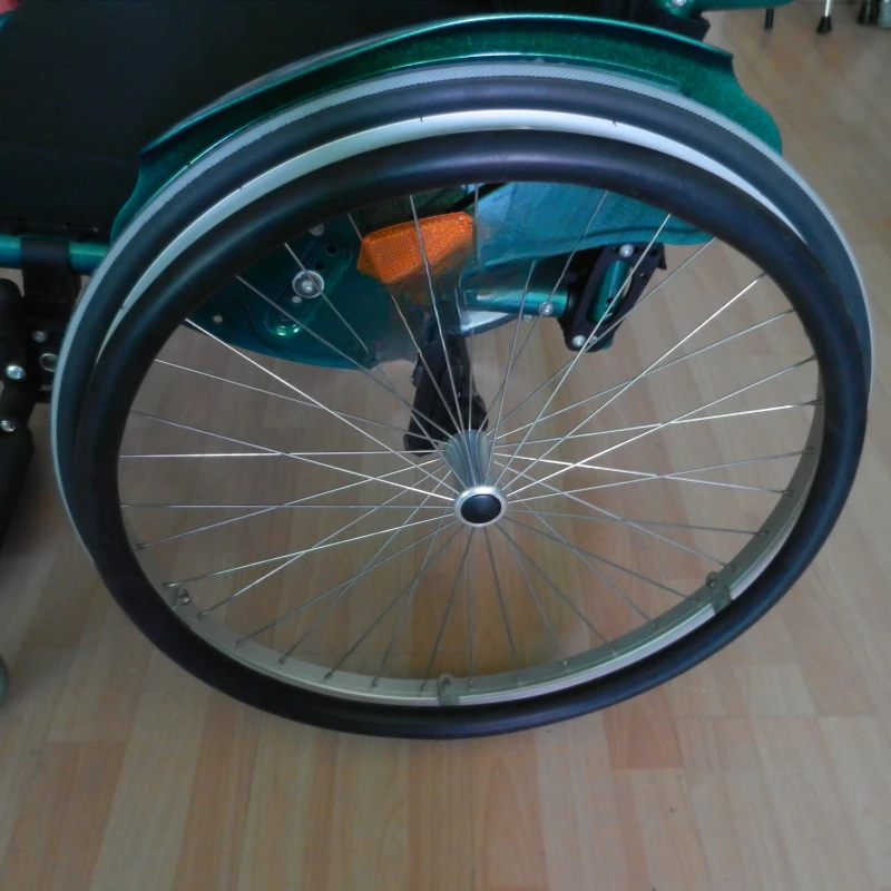 Wheelchair accessories wheel silicone anti-slip push ring 24 inch aluminum alloy hand ring two.