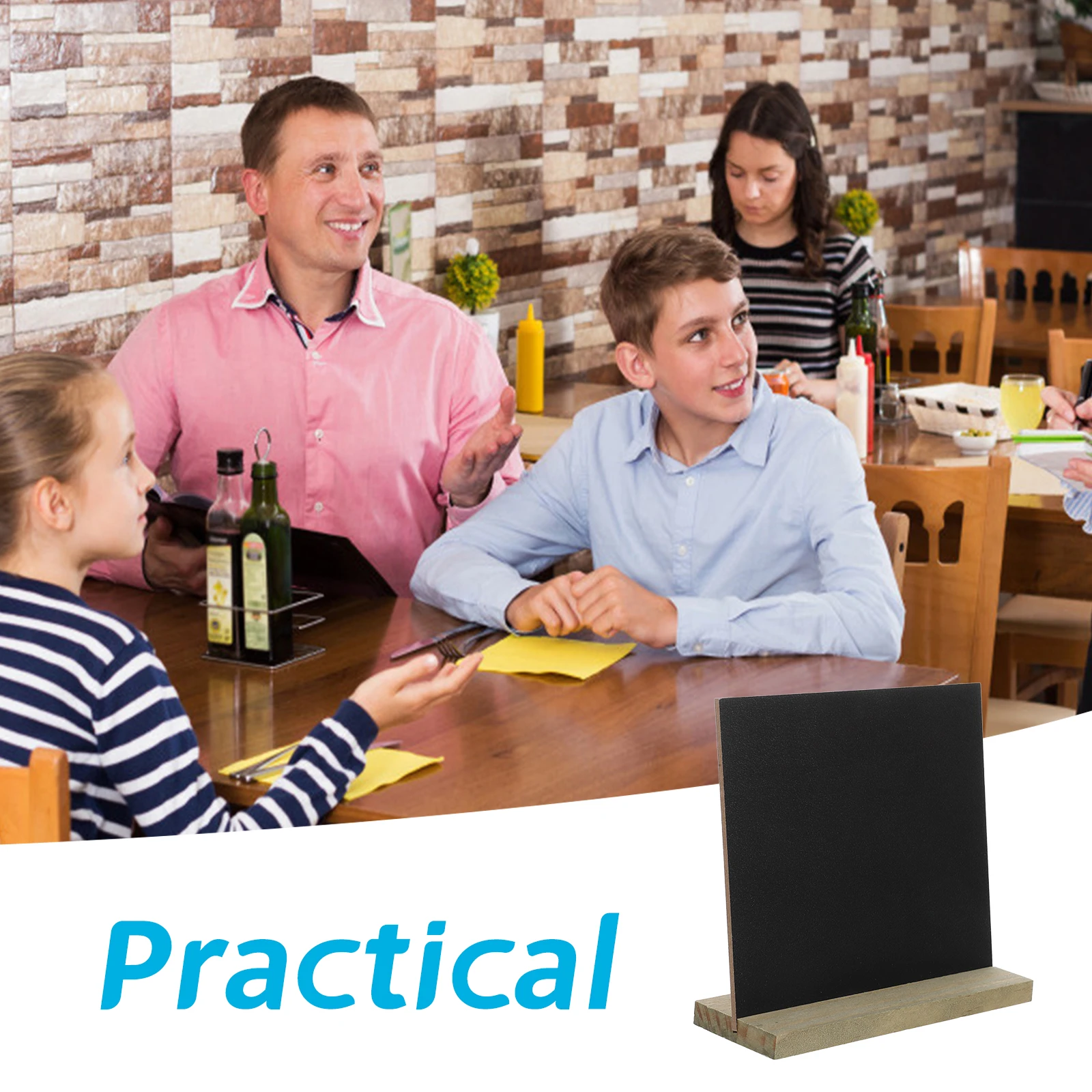 10pcs Wooden Tags Chalkboard Chalkboard Table Signs Signs with Stand for Buffet Fruit Store Small Vintage Kitchen Display