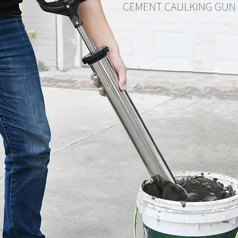 Caulking Gun Cement Lime Pump Grouting Mortar Sprayer Applicator Grout Filling Tools with Nozzles