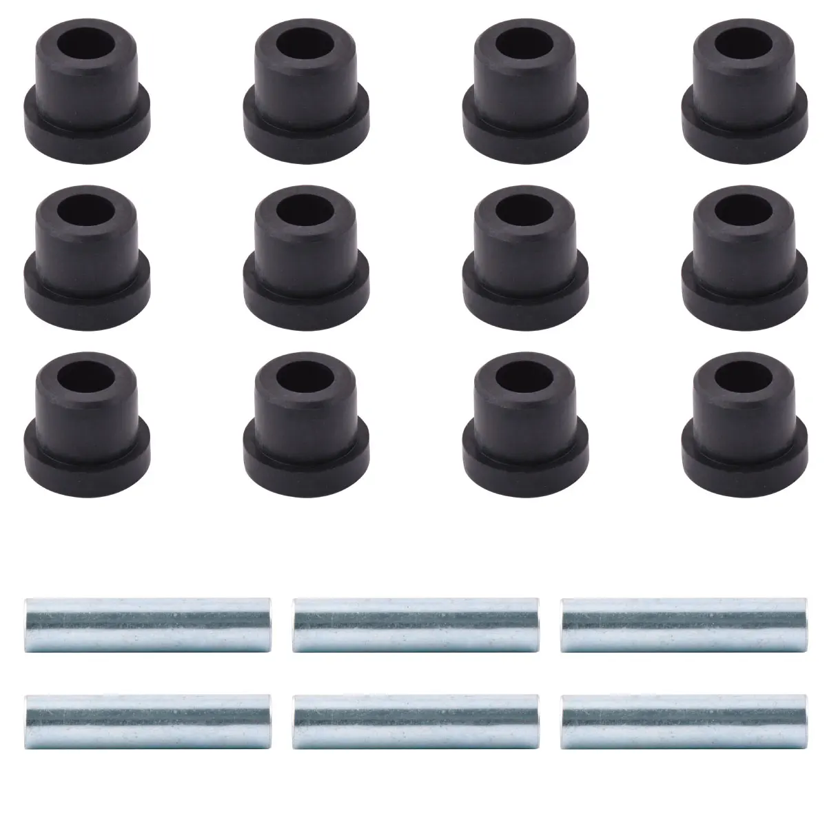 Roykaw Golf Cart Front/Rear Leaf Spring Bushing & Sleeves Kits for Club Car DS 1981-up & EZGO TXT/Medalist 1994-up Models