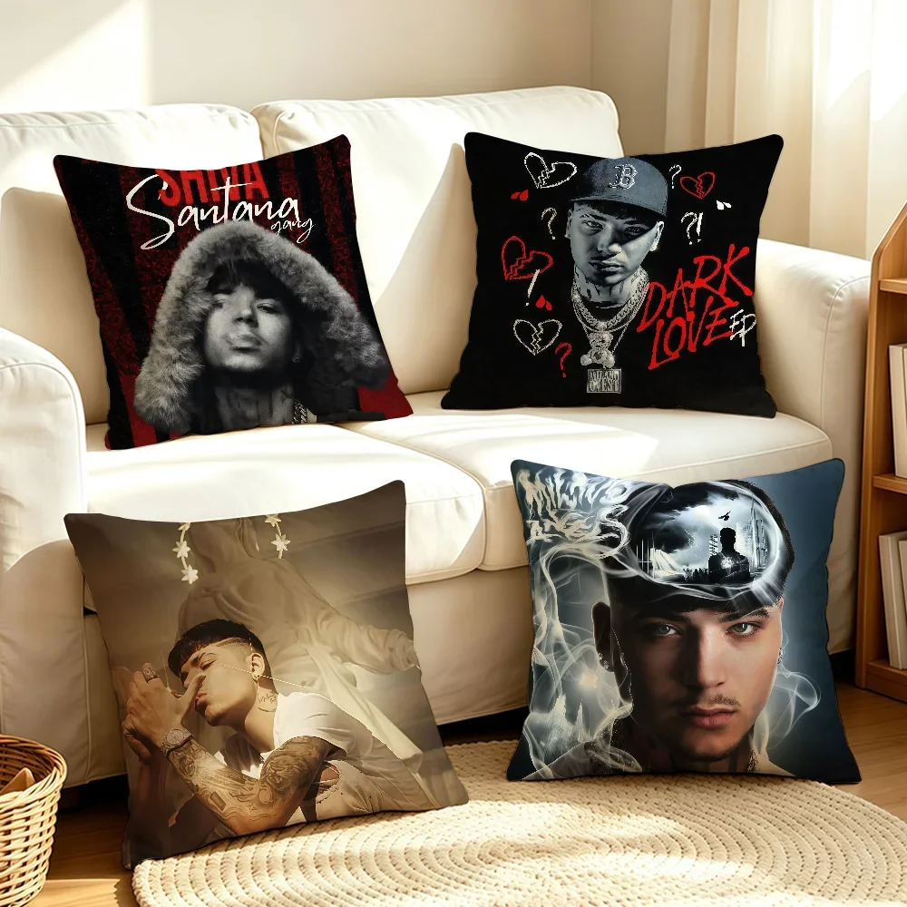 Italian Rapper S-Shiva cushion cover Soft Smooth Pillow Case Hidden Zipper Washable Decorative Couch Office Gift