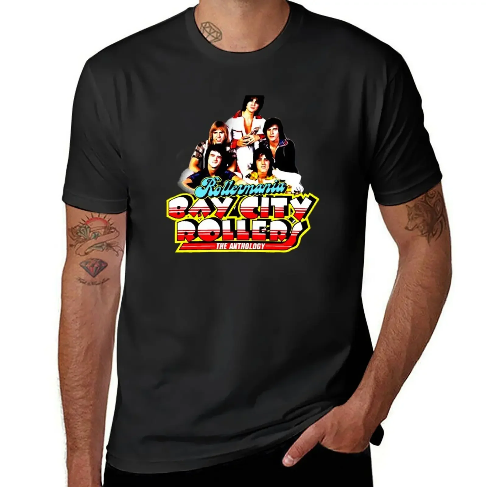 

Bay City Rollers T-Shirt summer 2025 man clothes customs design your own mens cotton t shirts