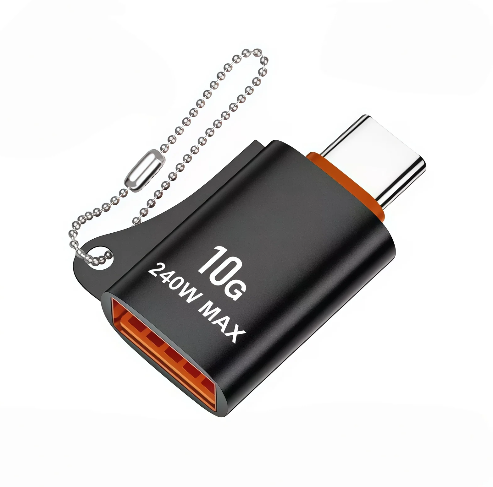 Adaptador USB a Tipo-C 10A OTG USB 3.0, Convertidor de Tipo C Macho a USB Hembra, Carga Rápida y Transferencia de Datos