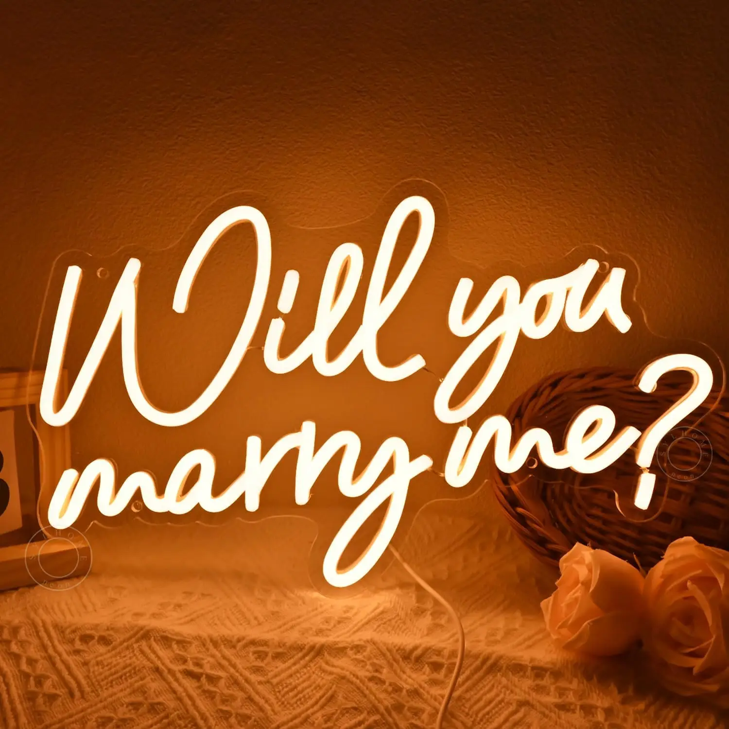 Will You Marry Me USB LED Light for Proposal Wedding Party Engagement Valentines Day Home Decor personnalisé Gift Night Light