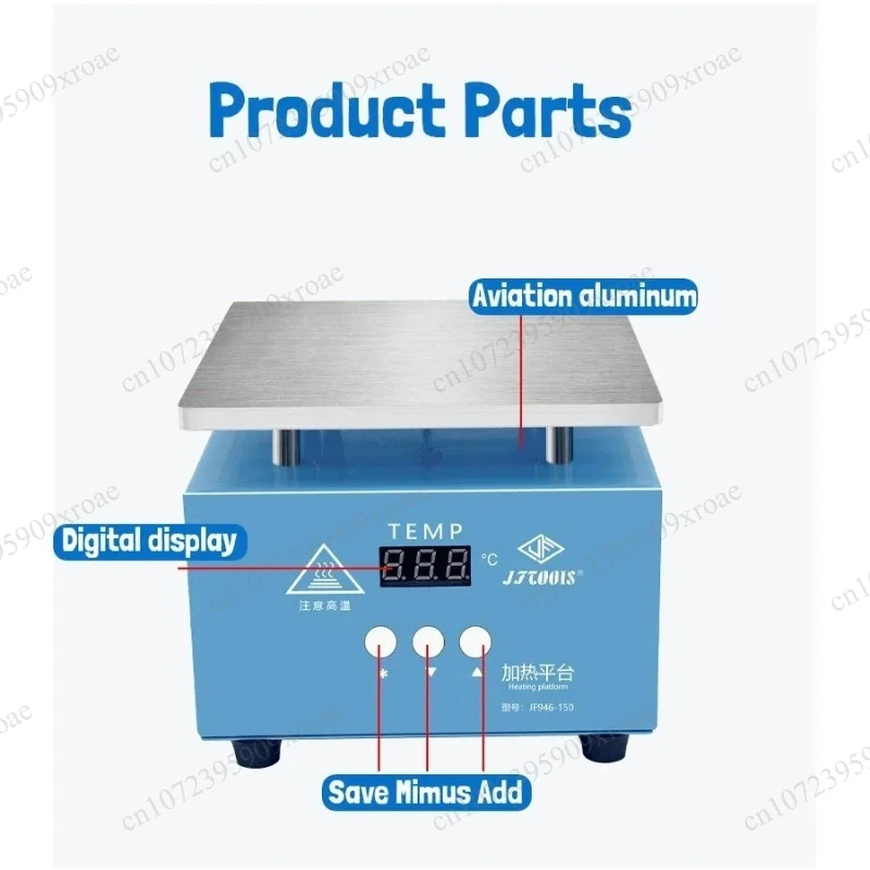 Mini Aluminum Constant Temperature Heating Platform Digital Display Adjustable Temp for Phone Screen Separation