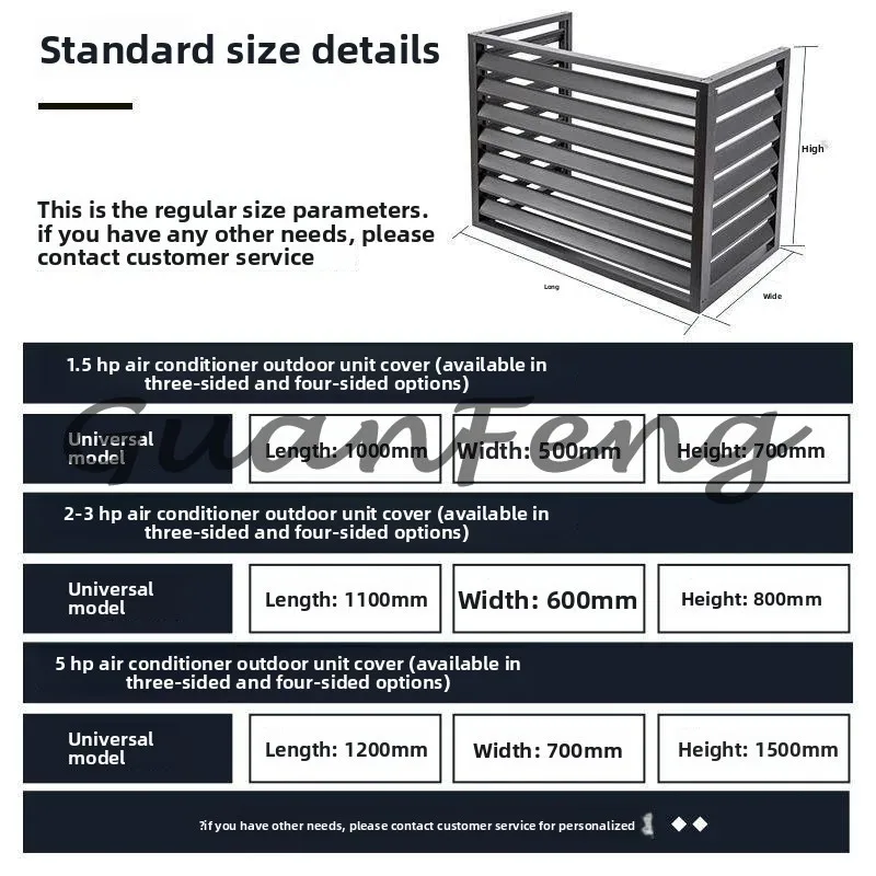 Air conditioner thickened galvanized steel guardrail