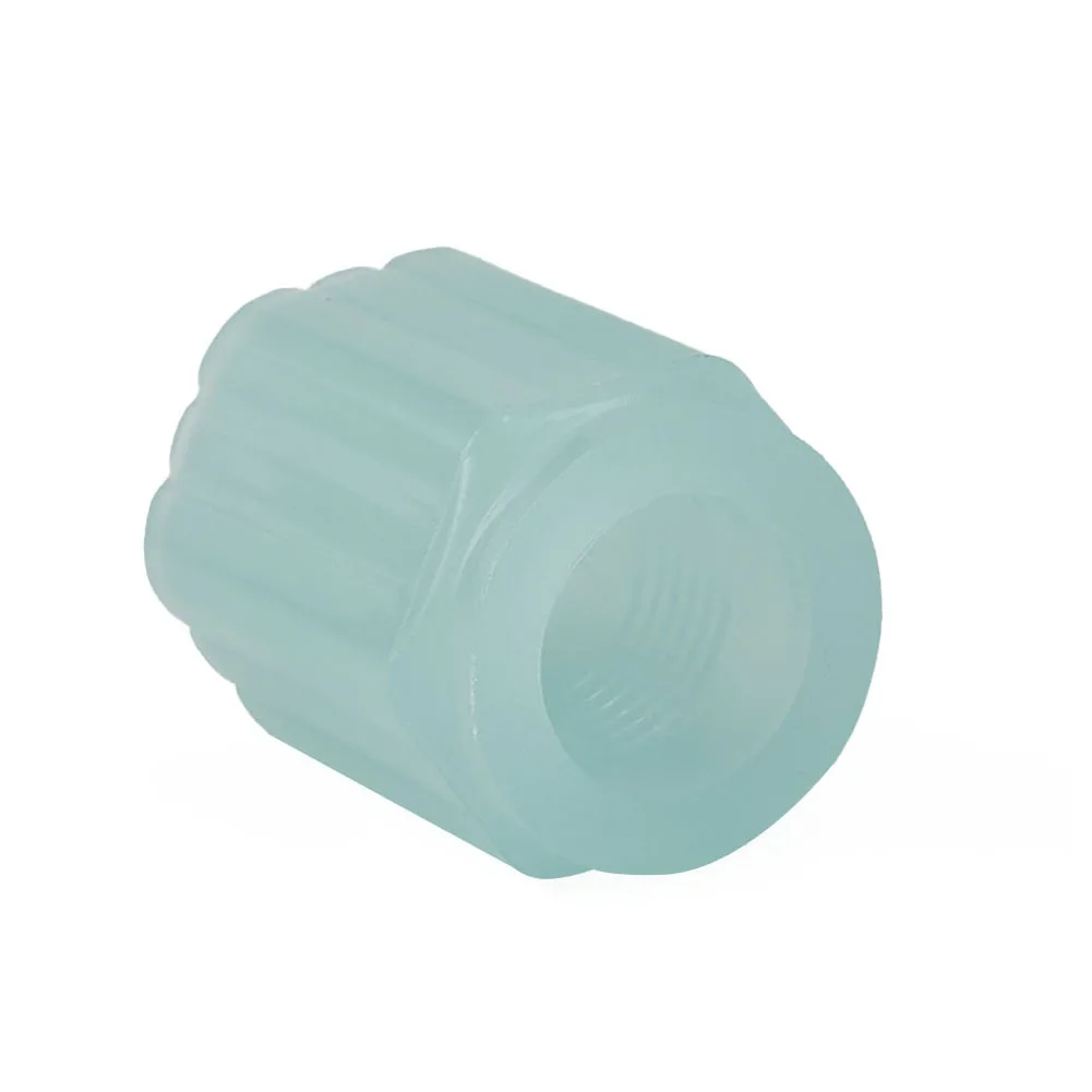 ABS Tire Valve Stem Covers 4pcs Glow in the Dark Design for Cars Light Trucks SUVs and Motorcycles Dust and Leak Resistant