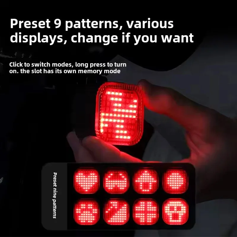 الذكية دراجة الفرامل ضوء IPx6 الضوء الخلفي USB نوع-C الدراجة الذيل الضوء الخلفي السيارات وقف LED ركوب تحذير السلامة الدراجات ضوء جديد