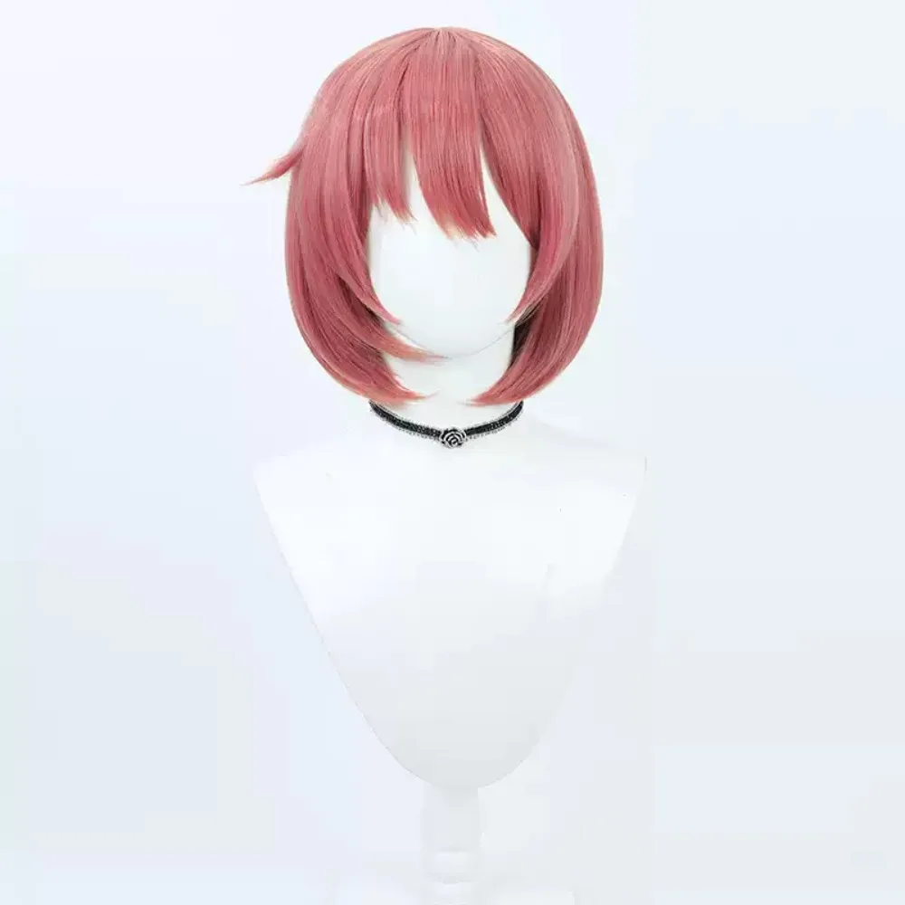Ya Ge Anime Store Club de littérature Sayori Cosplay perruque Anime réalité spectacle jeu de rôle perruque utilisée pour les fêtes de danse Anime