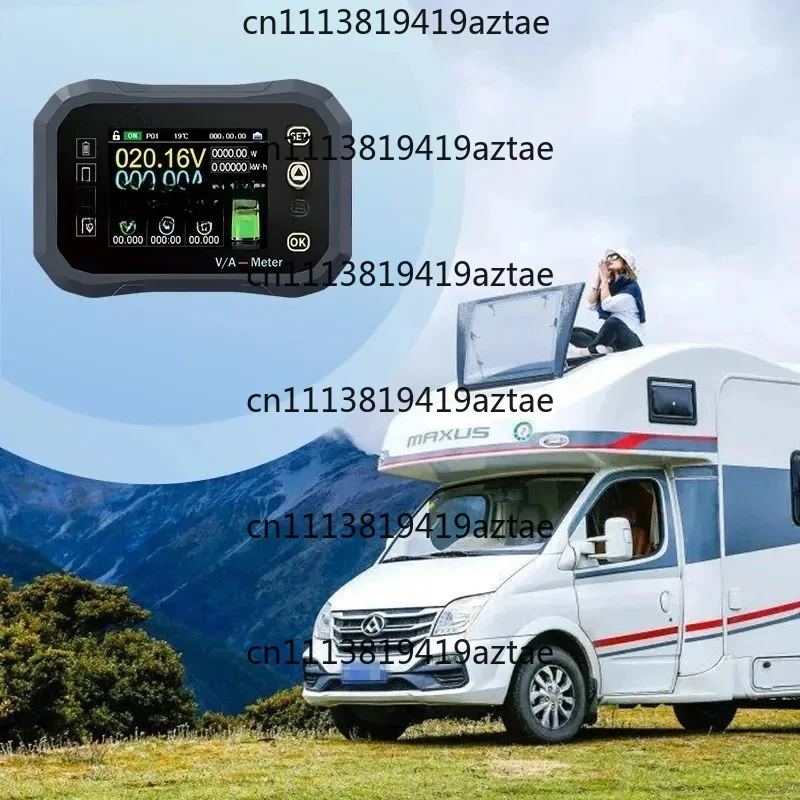 KG140F Bluetooth Battery Monitor DC 0-120V 100A/400A Coulomb Meter Voltage Current Capacity Tester