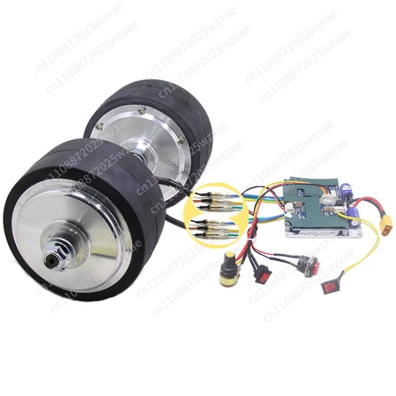 4 inch brushless speed regulation motor 113 toothed wheel hub deceleration motor DC low  big twist track medical push food cart