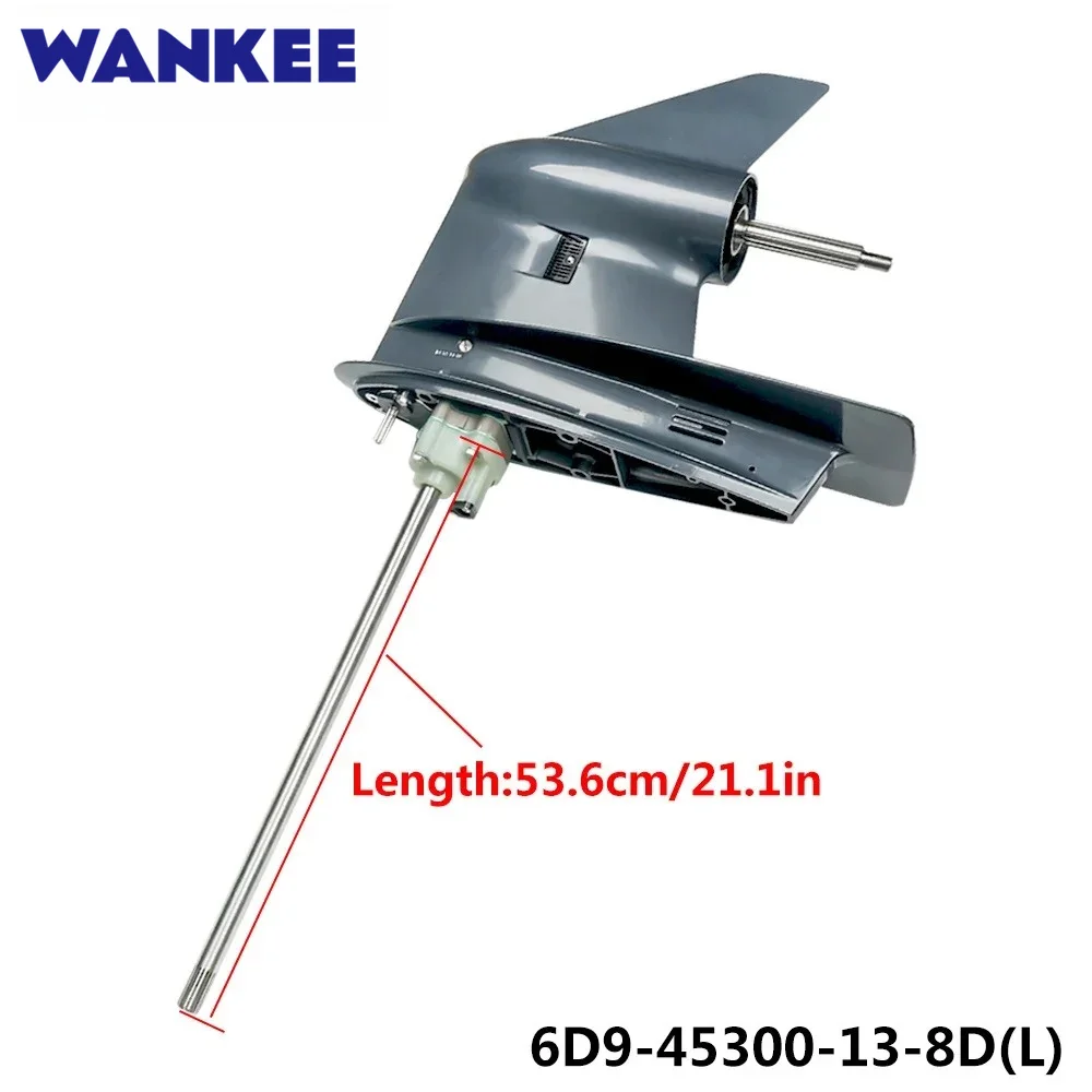 Lower Casing Assy (L) 6D9-45300-13-8D For Yamaha Hidea Parsun 4T F75 F80 F90 F100 Outboard Engine Long Shaft 21