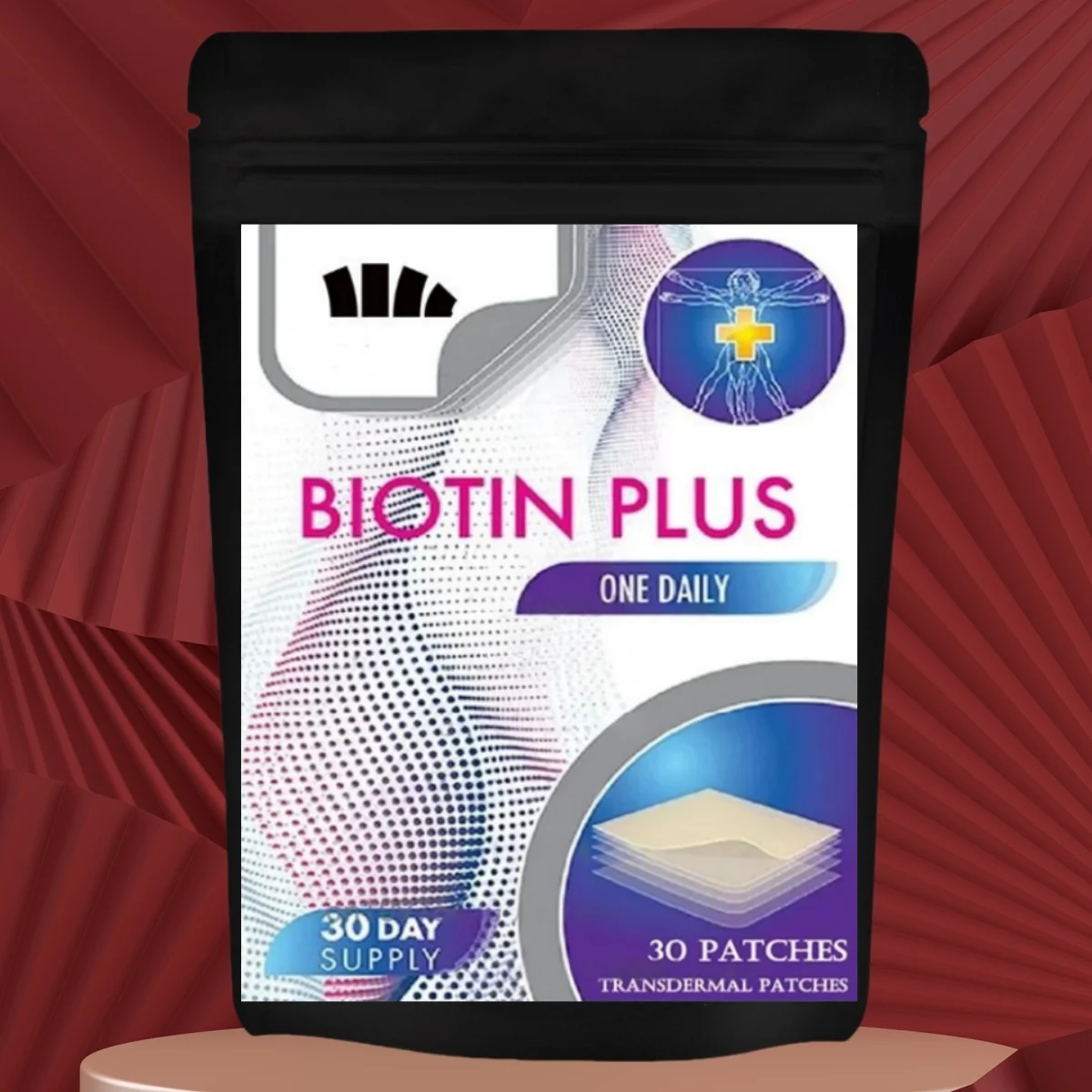 

30 пластырей для роста волос Biotin Plus Patch для женщин, Biotin Plus Polygonum Multiflorum