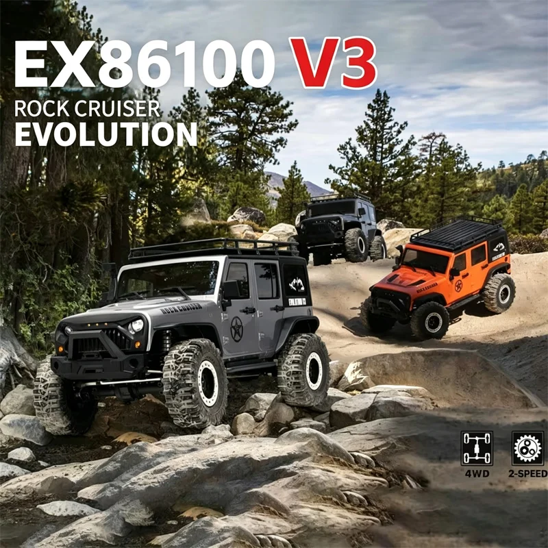 Ruitai RGT 1/10 EX86100 V3 crusher RC electric off-road simulation four-wheel drive remote control climbing car