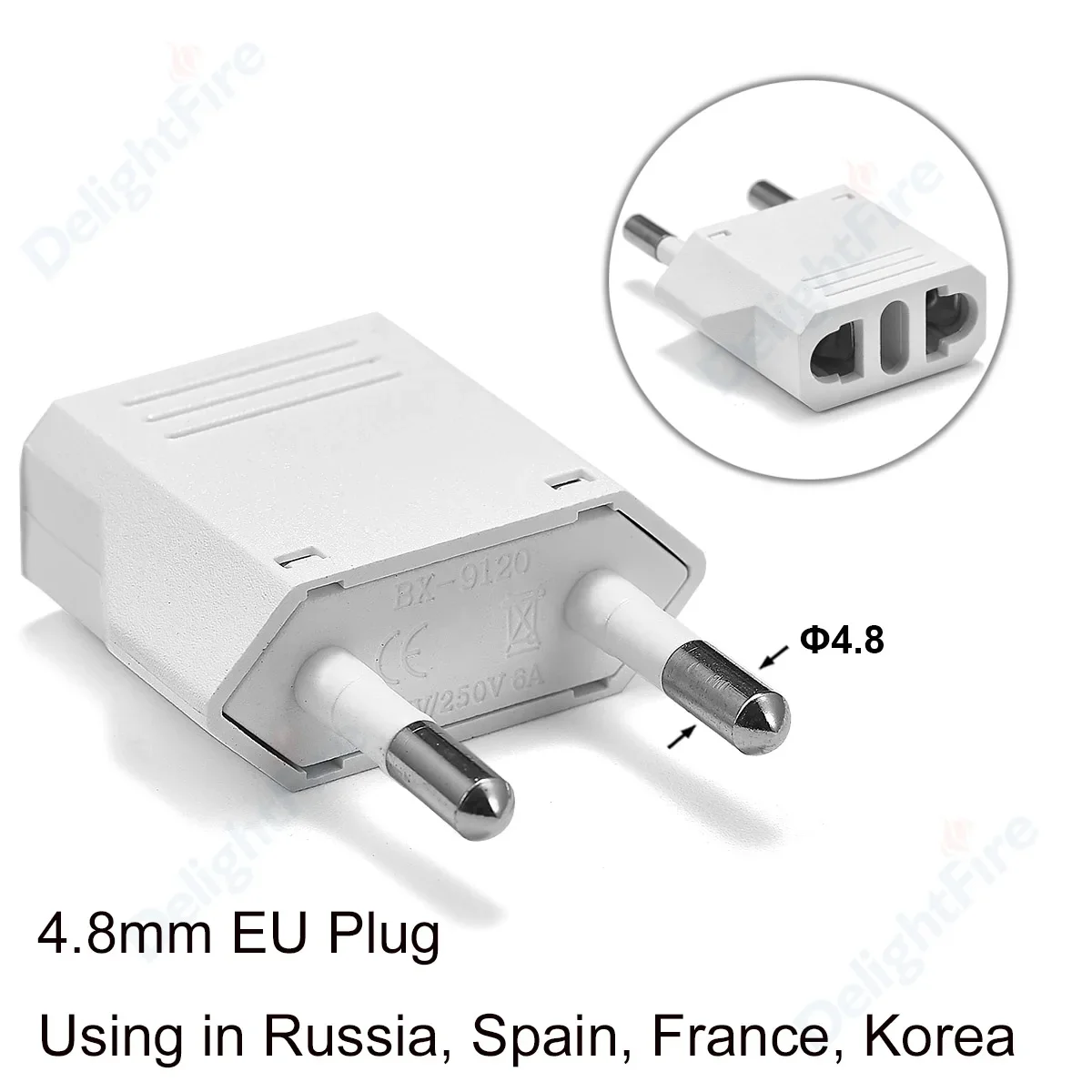 1/5/10pcs US To AU/EU/US KR Plug Socket Universal Male To Female European EU Plug Socket Power Outlet Euro Electric Socket