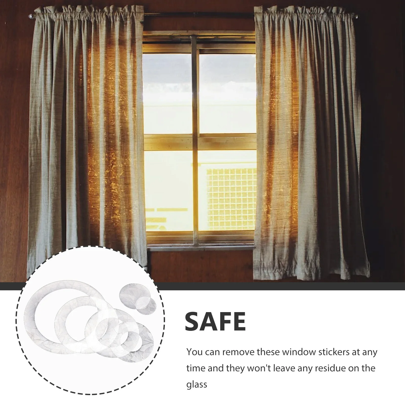 

1Set Window Bird Reminder Sticker Anti Collision Glass Decals for Birds Safe Removable Stickers for Home Window Decoration