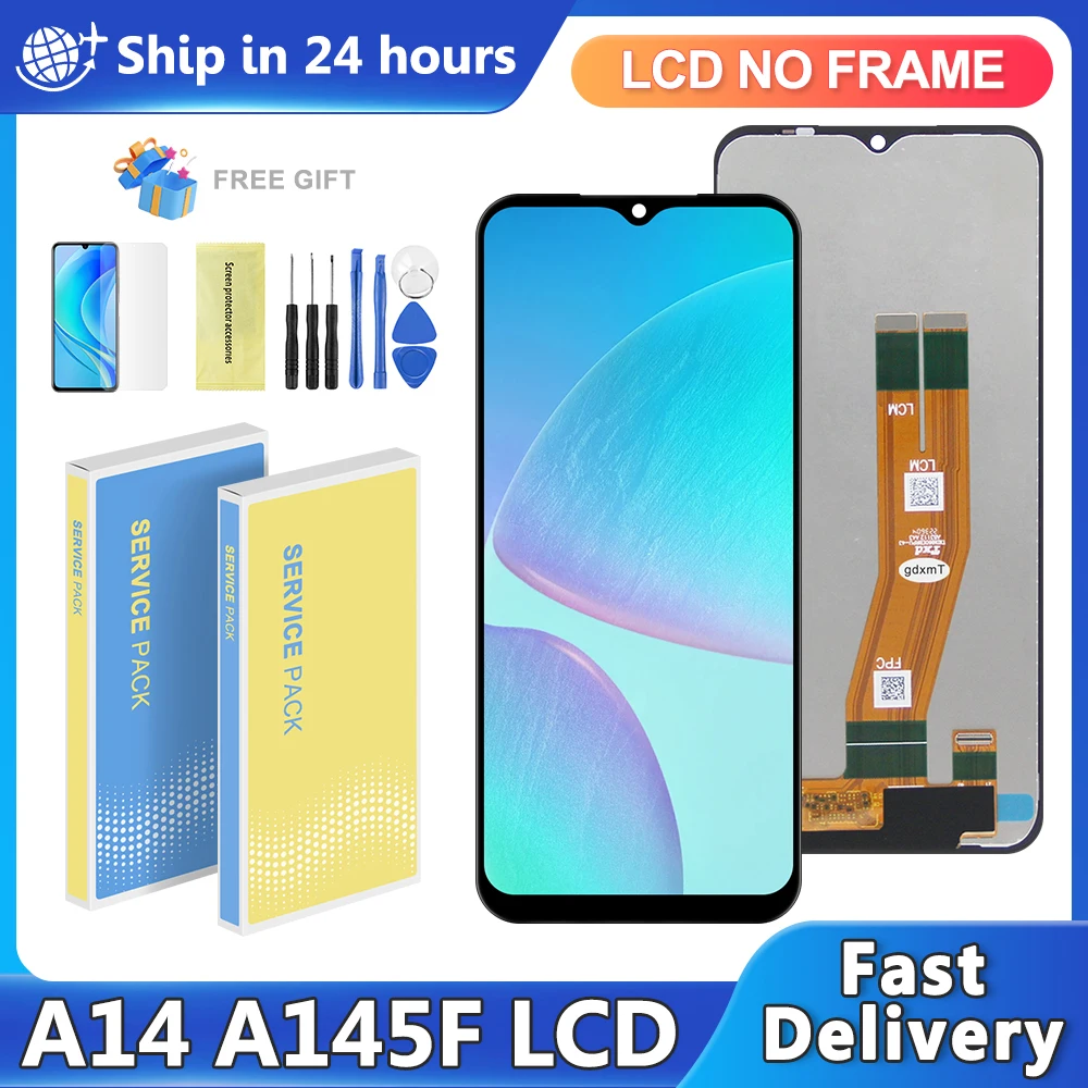 6.6'' A14 4G For Samsung Galaxy A14 4G A145F A145M A145P A145R LCD Display Touch Screen Digitizer Assembly Replacement